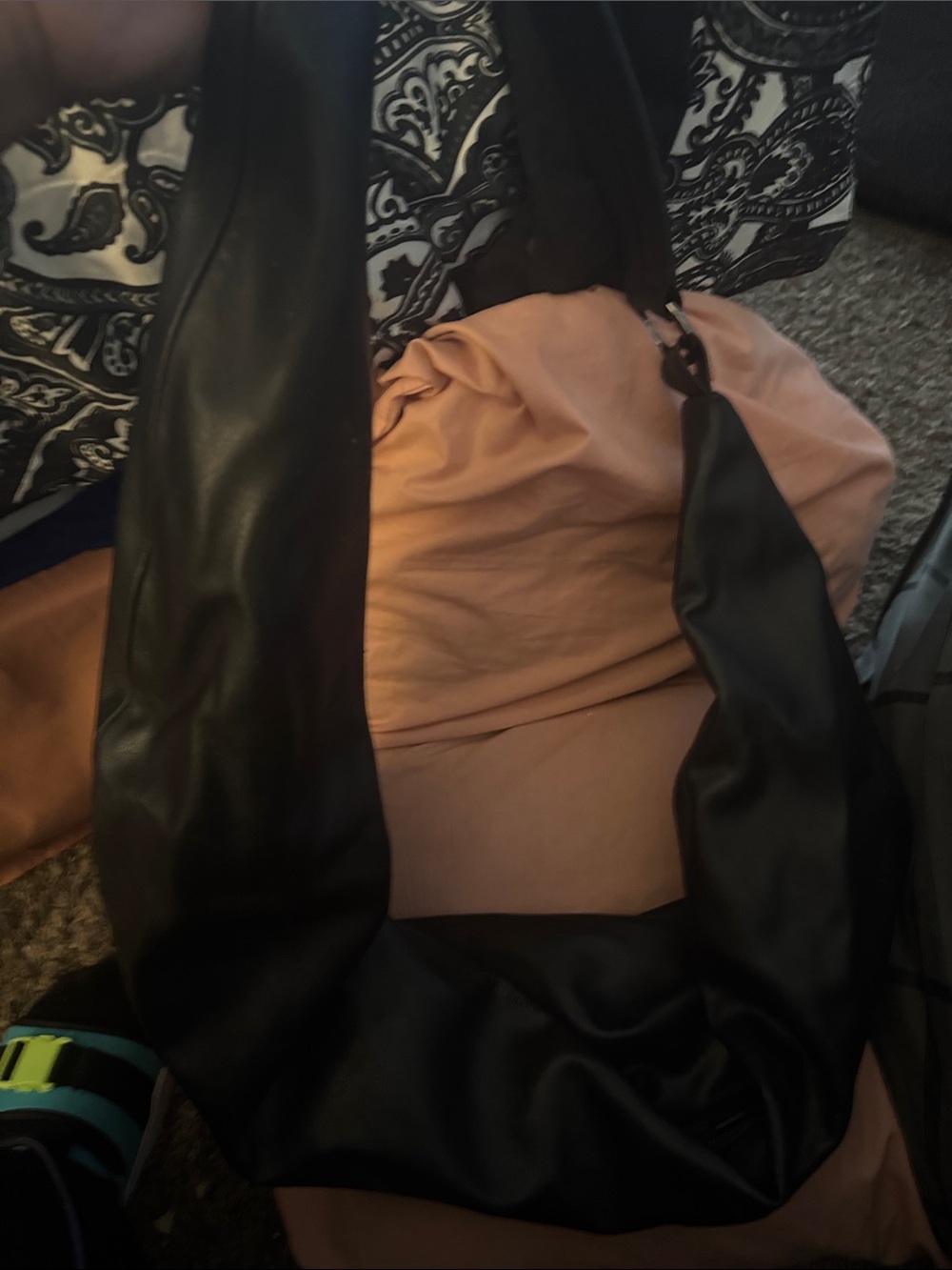Women's Black Soft Hobo Shoulder Bag